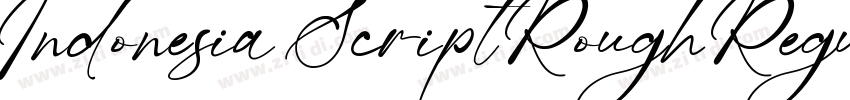 Indonesia Script Rough Regular字体转换